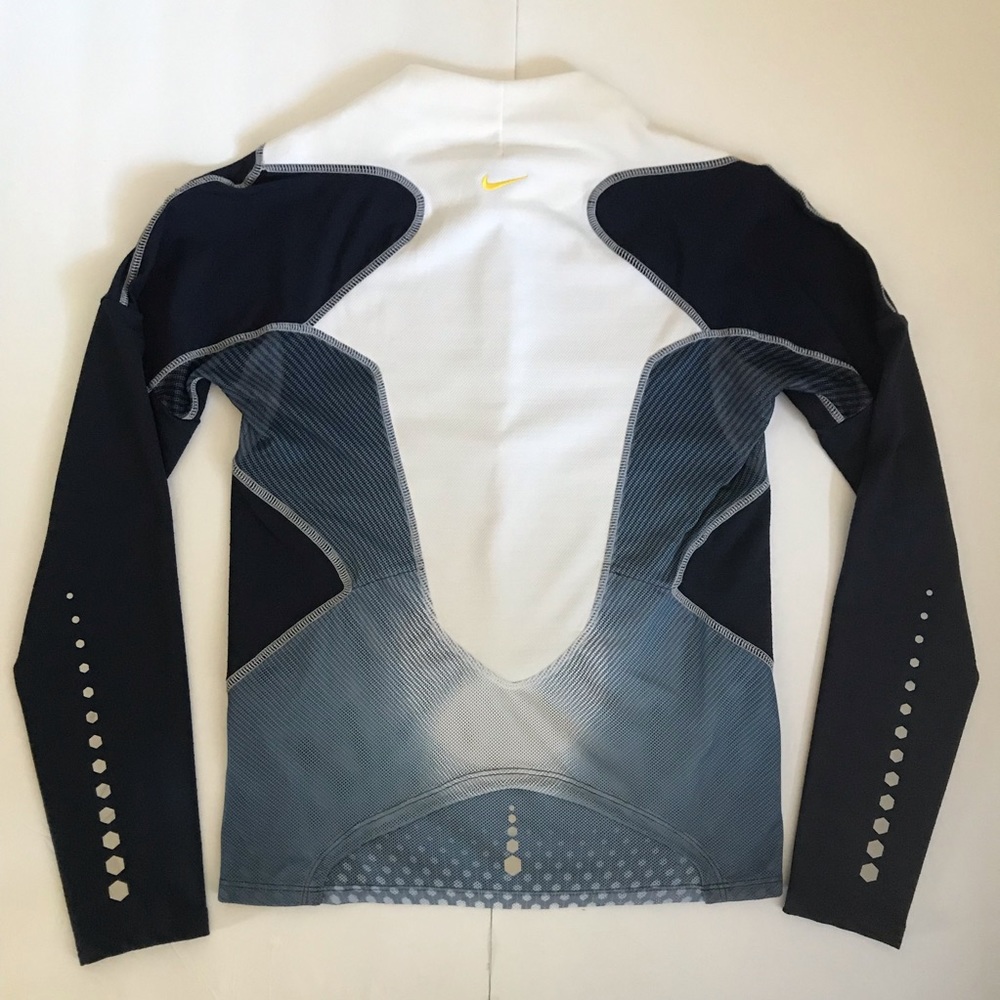 Nike Sphere React 1/4 Zip Running Top Navy White S - image 2